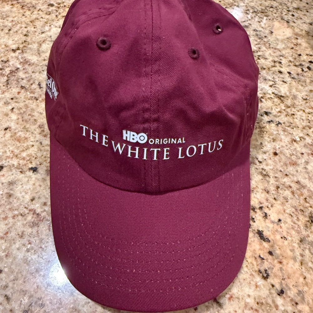 The White Lotus Maroon Cap